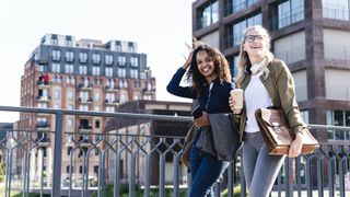 colleagues walking