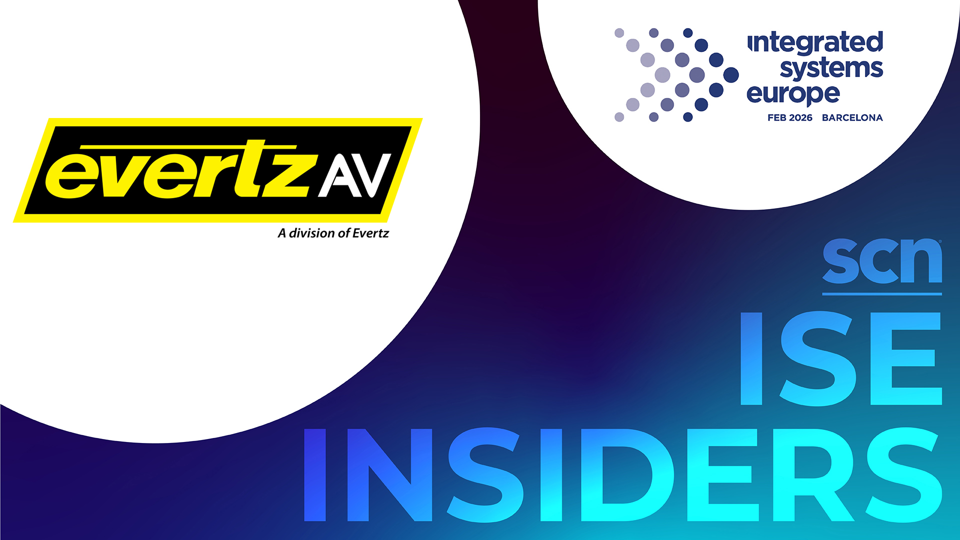 The ISE Insiders 2026 with EvertzAV logo.