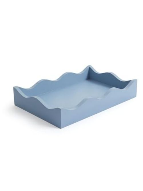 Curator Home Wave Edge Rectangle Decorative Serving Tray