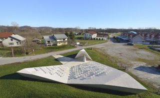 Aerial view of the Skorba Village Centre, by Enota, Skorba, Slovenia