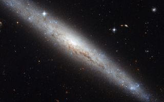 Hubble Portrays a Dusty Spiral Galaxy 