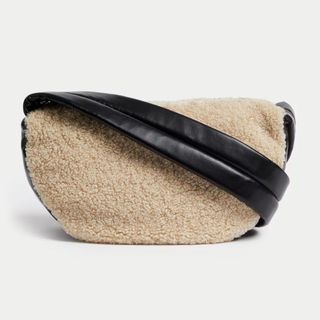 Shearling crossbody bag from M&S