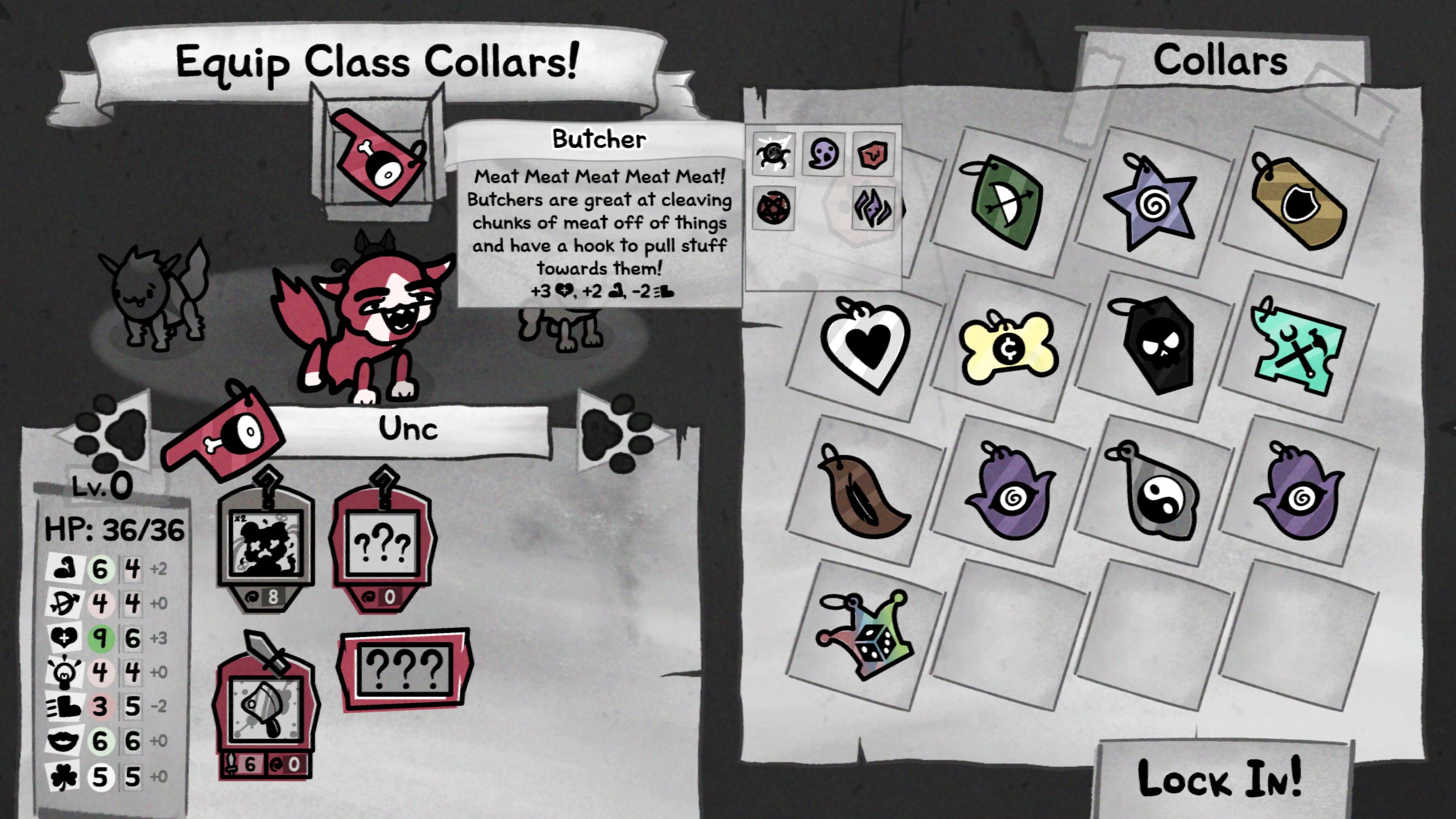 Mewgenics Butcher collar