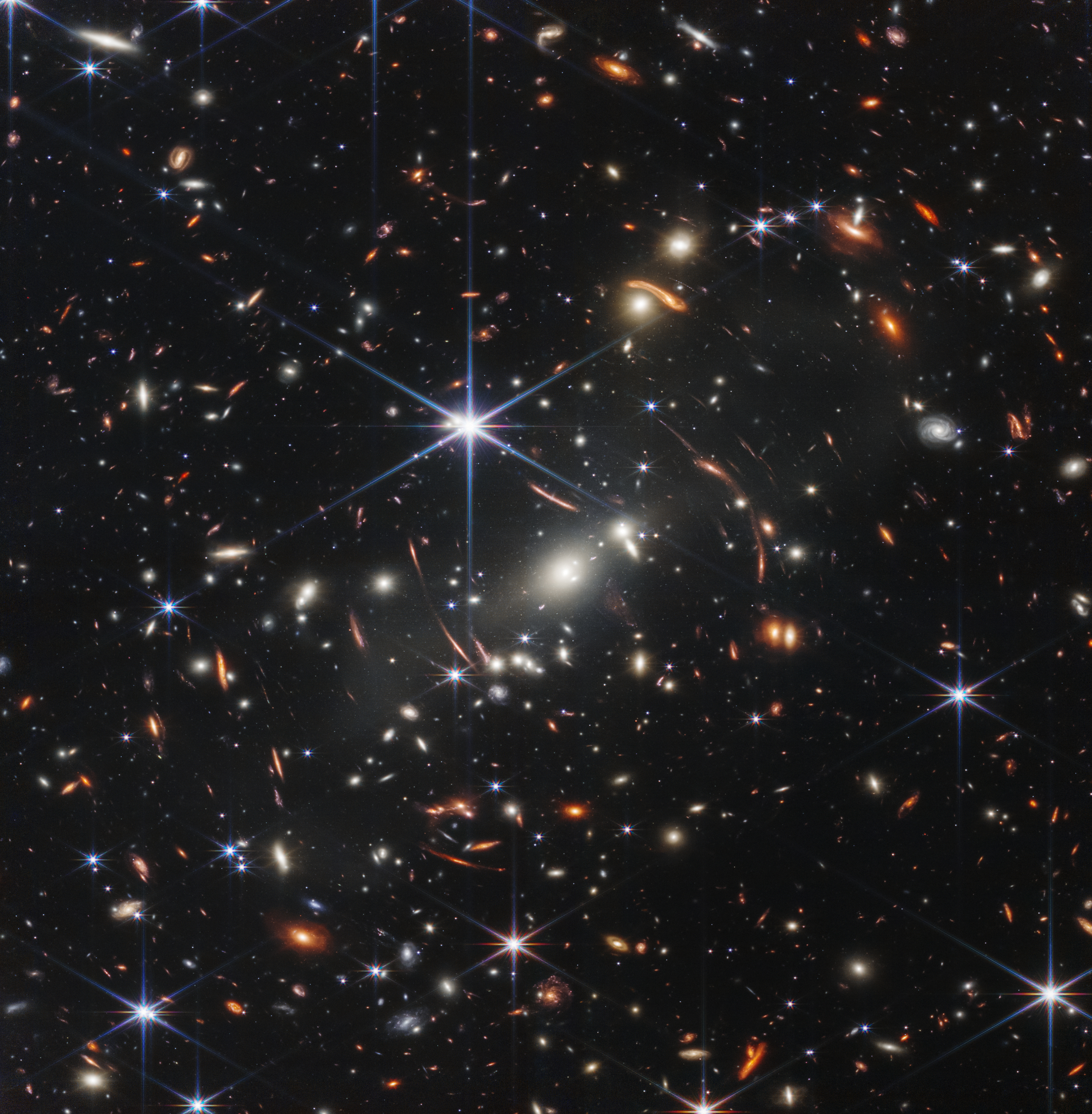 This photo by NASA's James Webb Space Telescope, which the agency unveiled on July 11, 2022, shows the galaxy cluster SMACS 0723 as it appeared 4.6 billion years ago. It’s the first science-quality image that the mission has revealed.