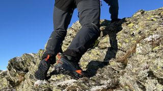 Scrambling terrain with the Salomon X Ultra Alpines