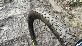Maxxis Severe MTB tire in deep mud