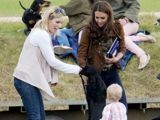 Zara Phillip and Kate Middleton at the polo