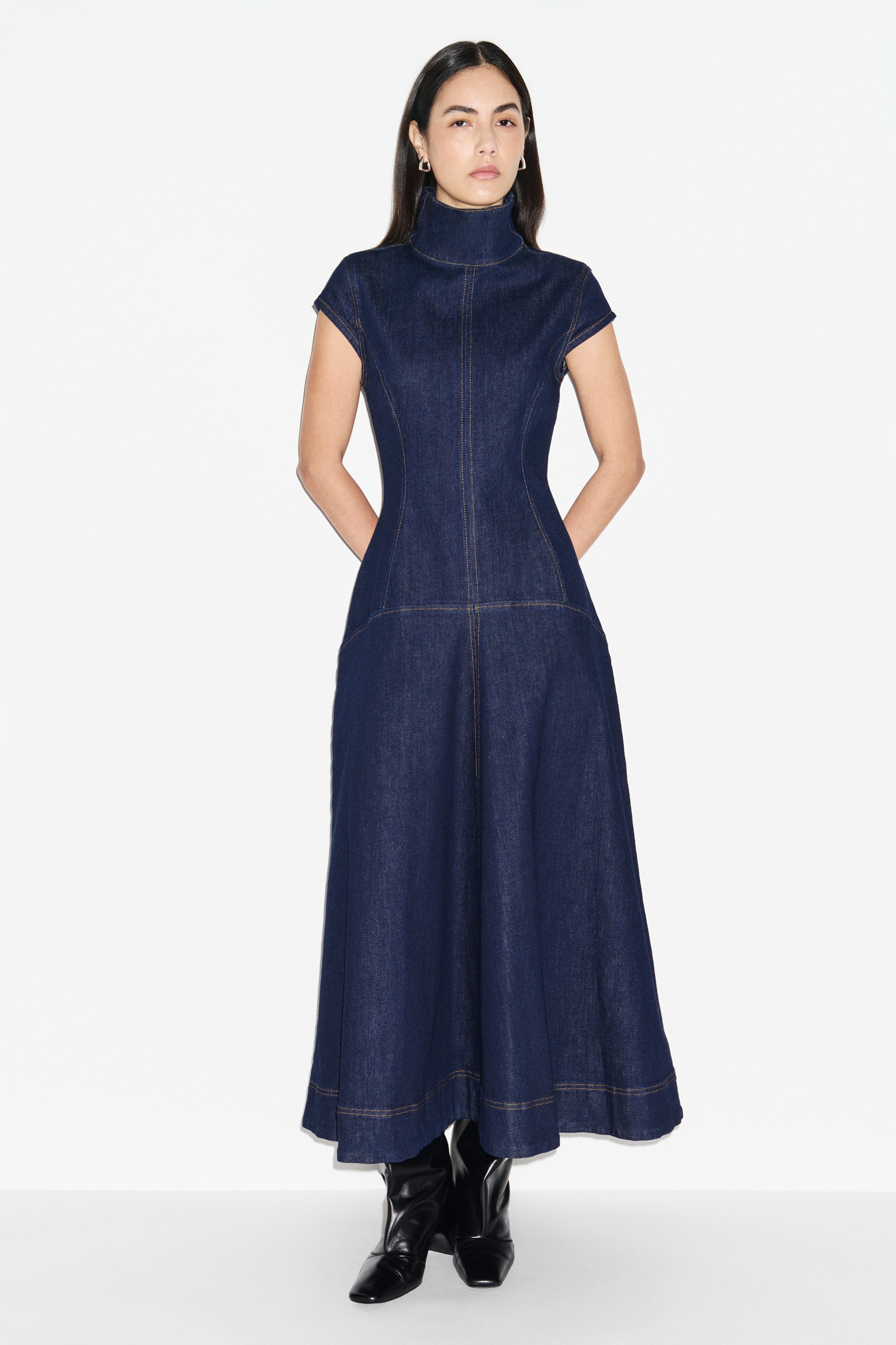 Monroe Denim Maxi Dress