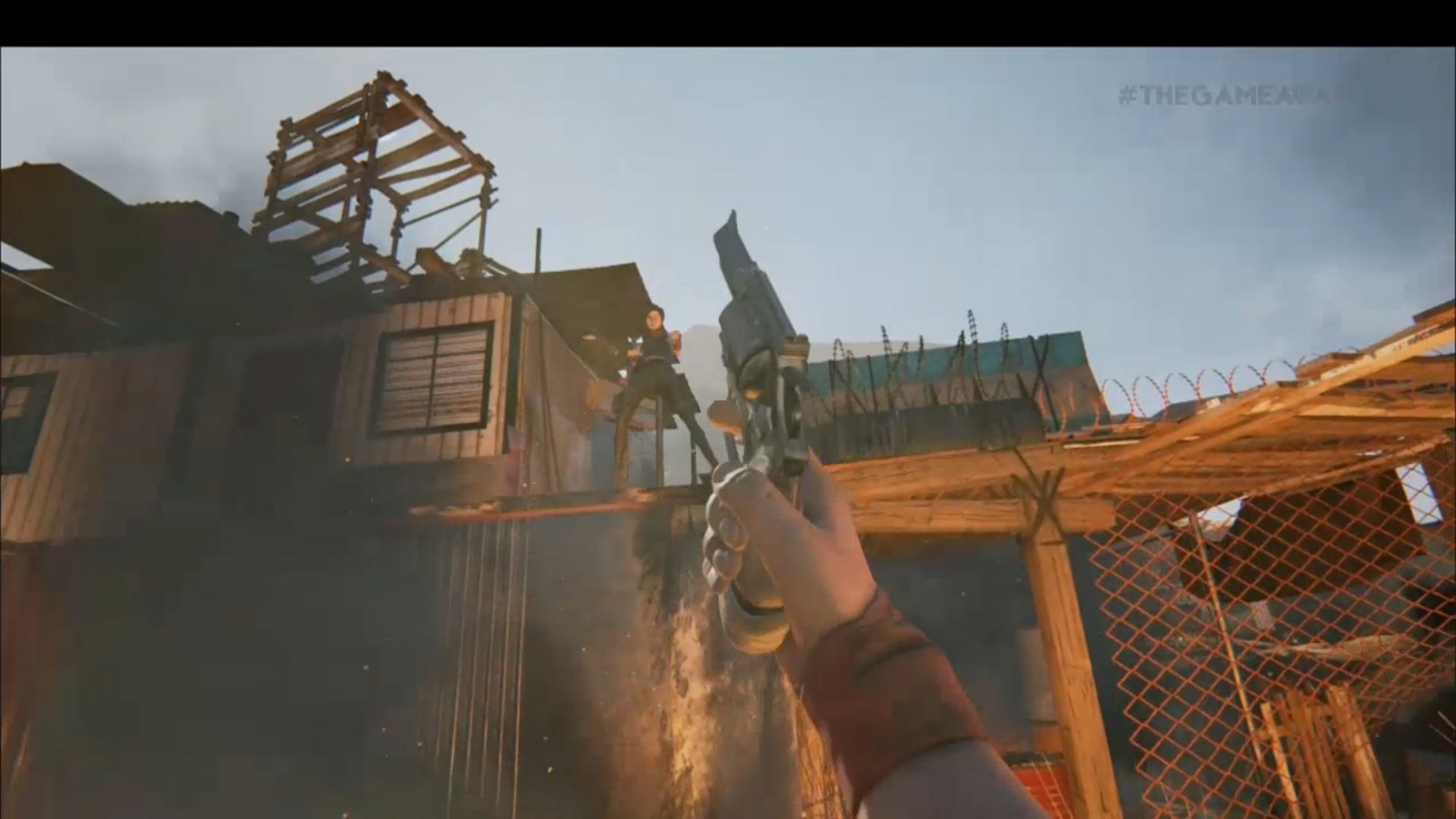 Spoiler alert: this lady gets shot.