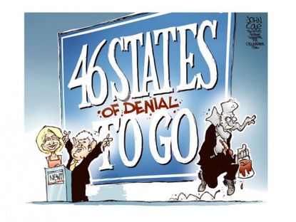 Newt's state of denial