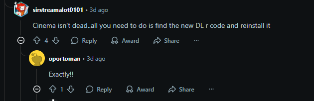 Image of a reddit thread