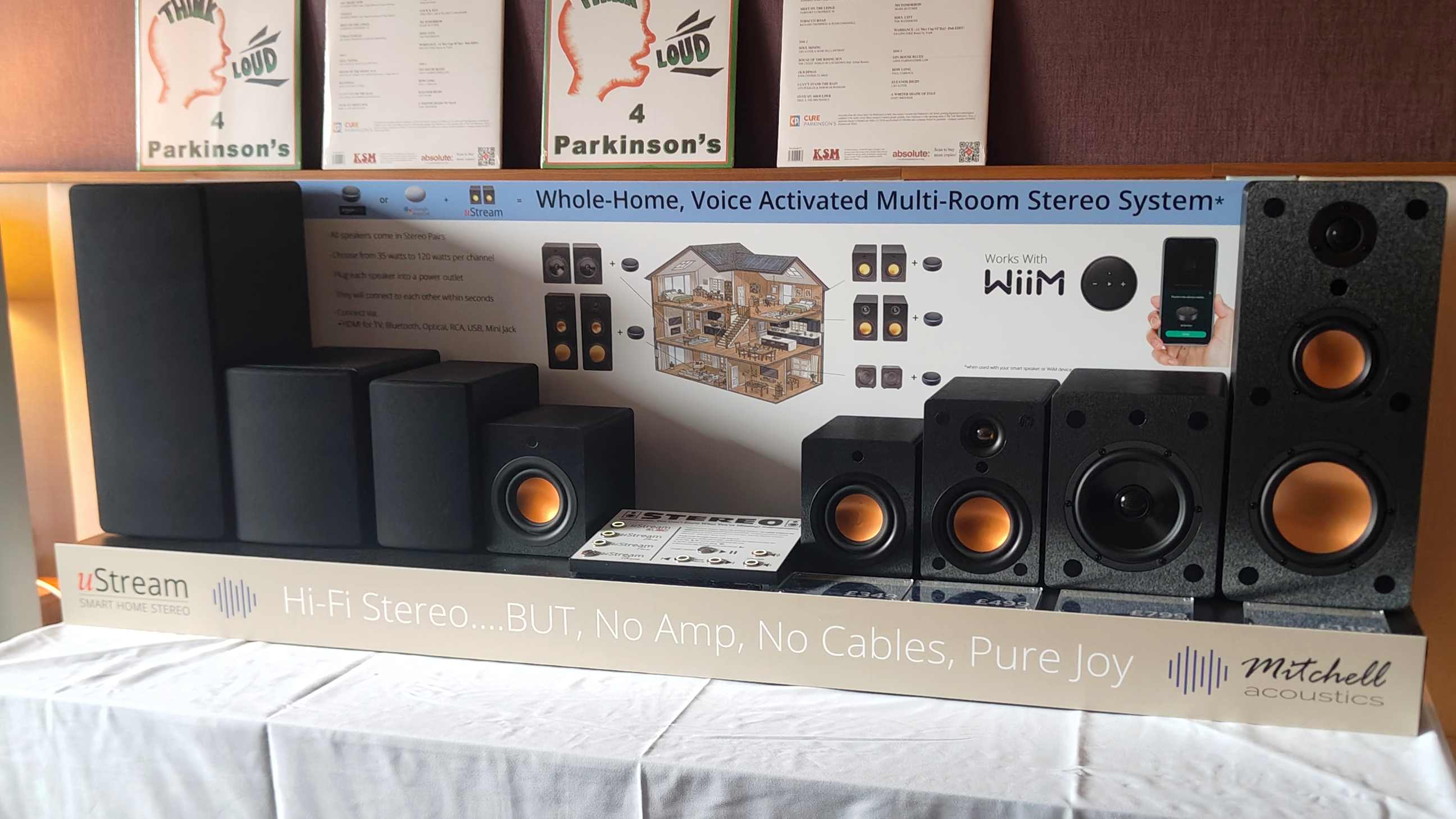 The Mitchell uStream family lined up on a desk.