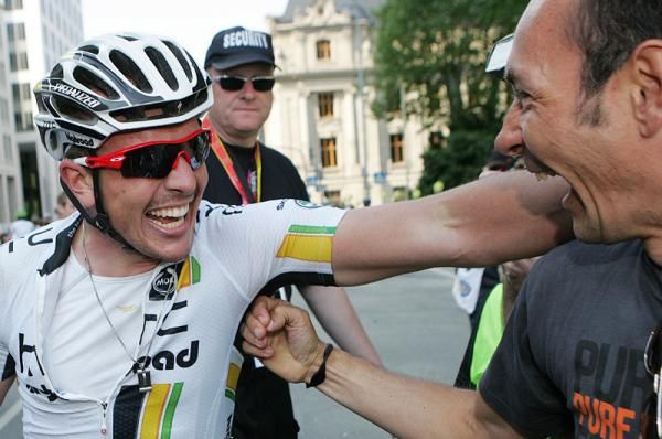 Degenkolb (HTC-Highroad) with Erik Zabel at the finish