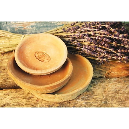 Esschert Design Aged Terracotta Round Saucers, Set of 3
