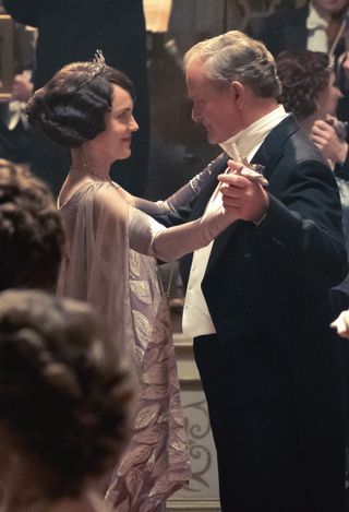Hugh Bonneville and Elizabeth McGovern as Robert and Cora Crawley in the Downton Abbey film