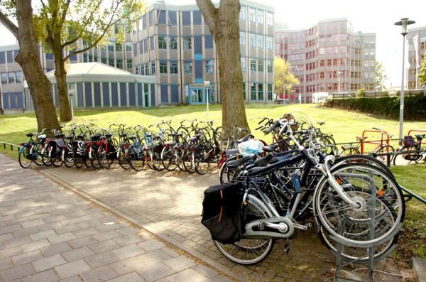 There aren't many places in Amsterdam devoid of bicycles