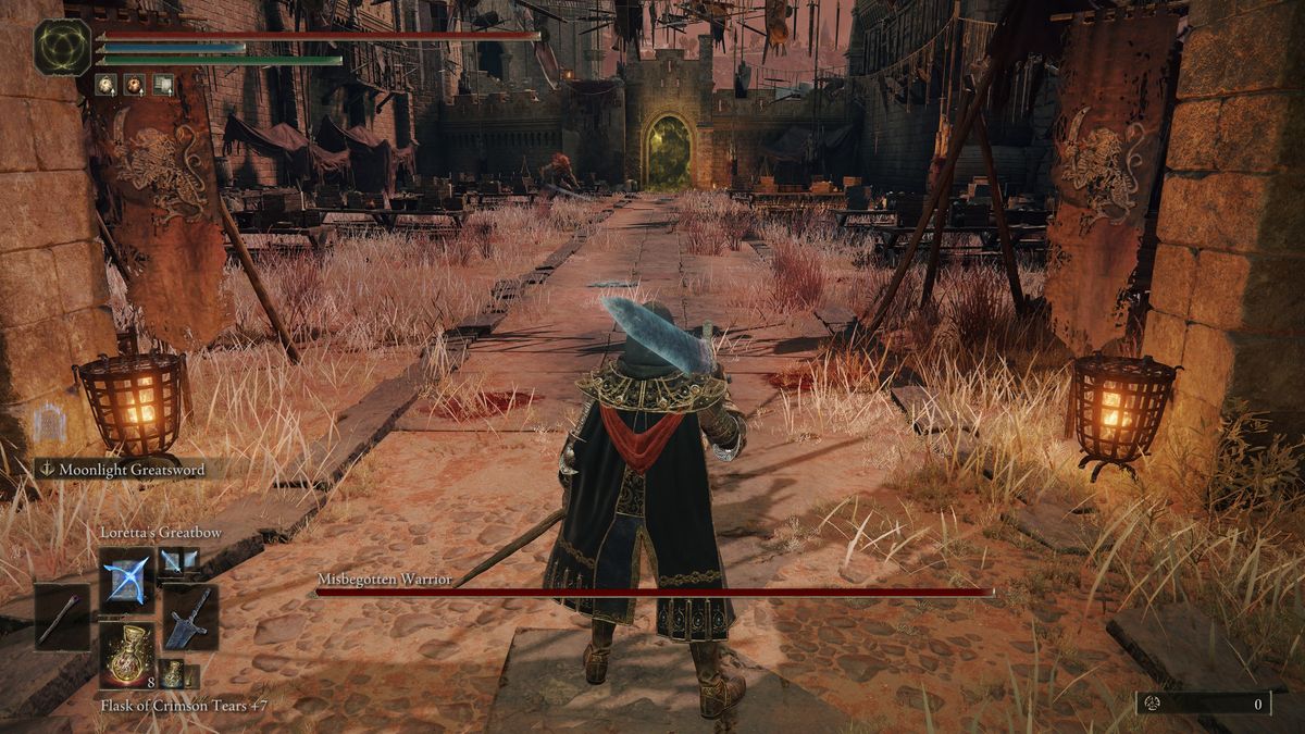 facing misbegotten warrior