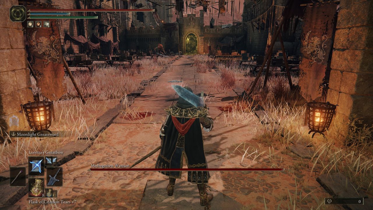 facing misbegotten warrior