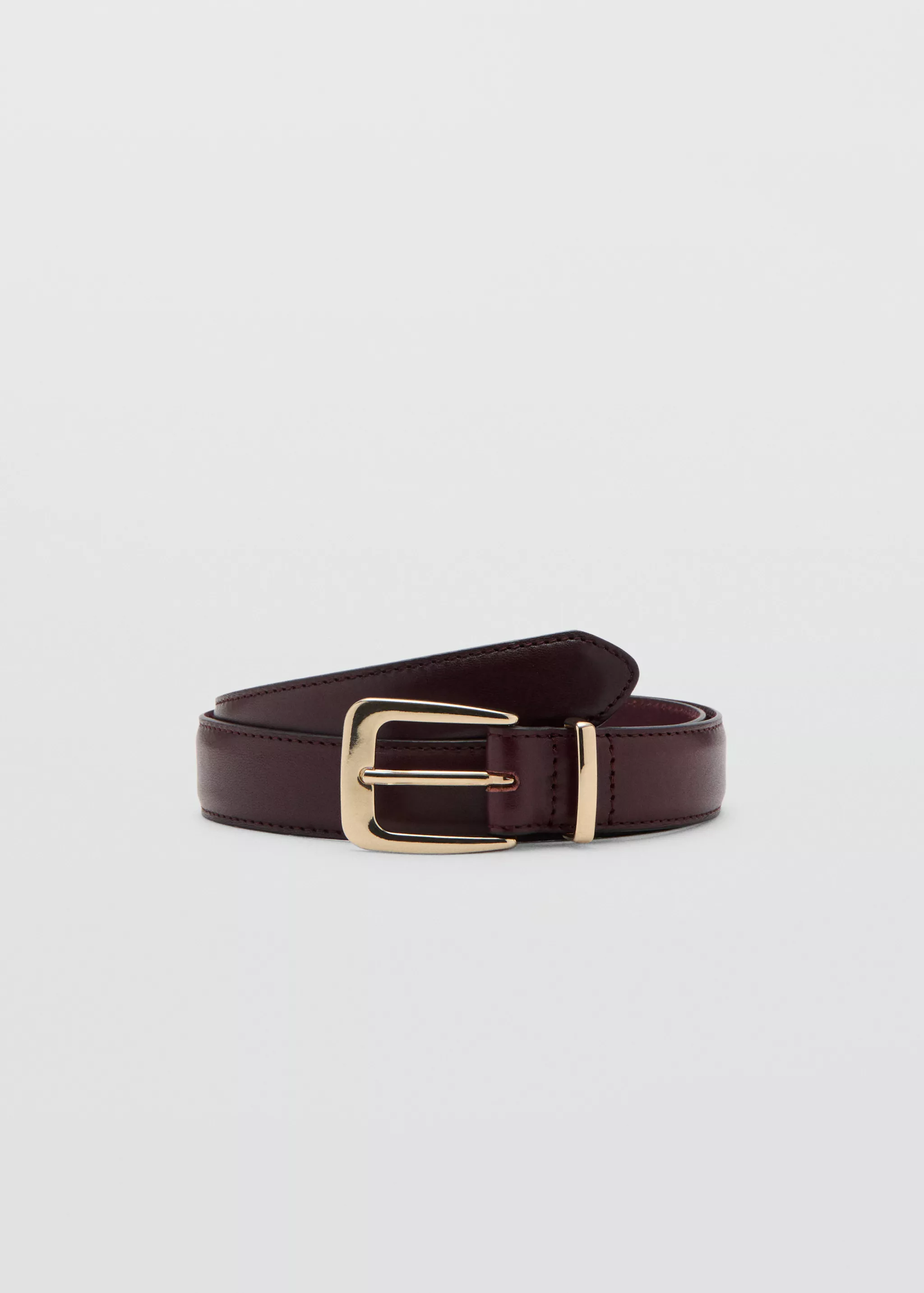 100% Bovine Leather Belt - Women | Mango United Kingdom