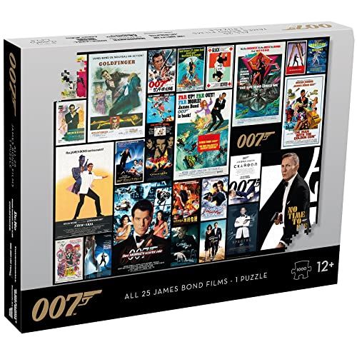 Top Trumps James Bond Movie Poster 1000 Piece Jigsaw 