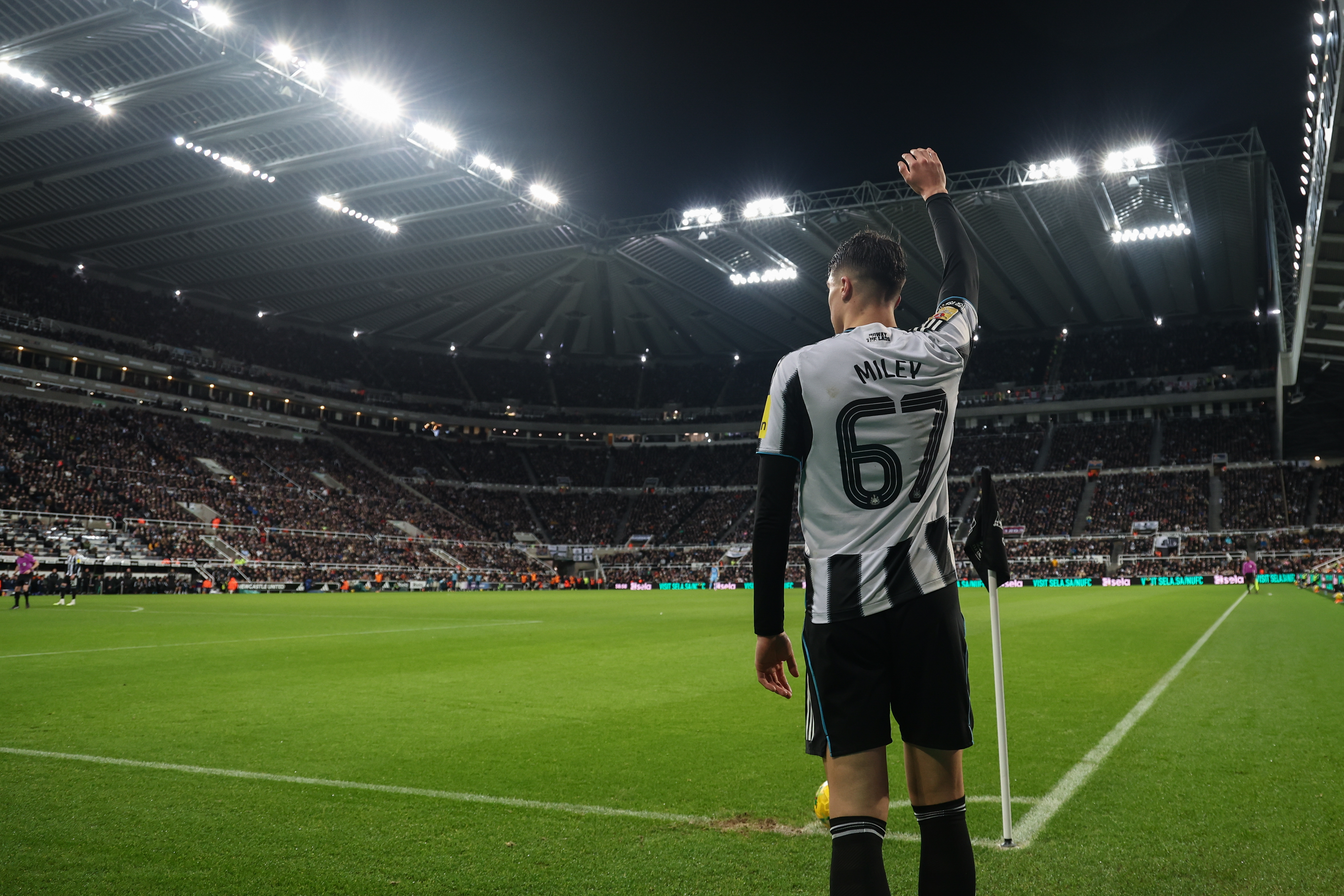 NEWCASTLE UPON TYNE, ENGLAND - DECEMBER 17:The Carabao Cup Quarter Final match between Newcastle United and Fulham at St James' Park on December 17, 2025 in Newcastle upon Tyne, England. (Photo by Michelle Mercer/Newcastle United via Getty Images)