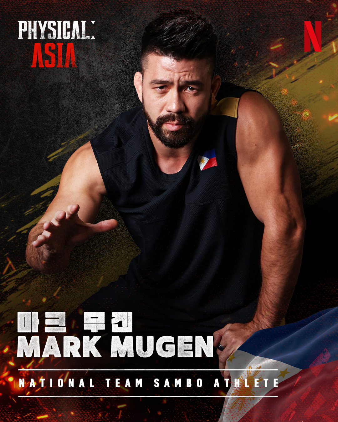 Mark Mugen's portrait for Netflix's 'Physical: Asia.'