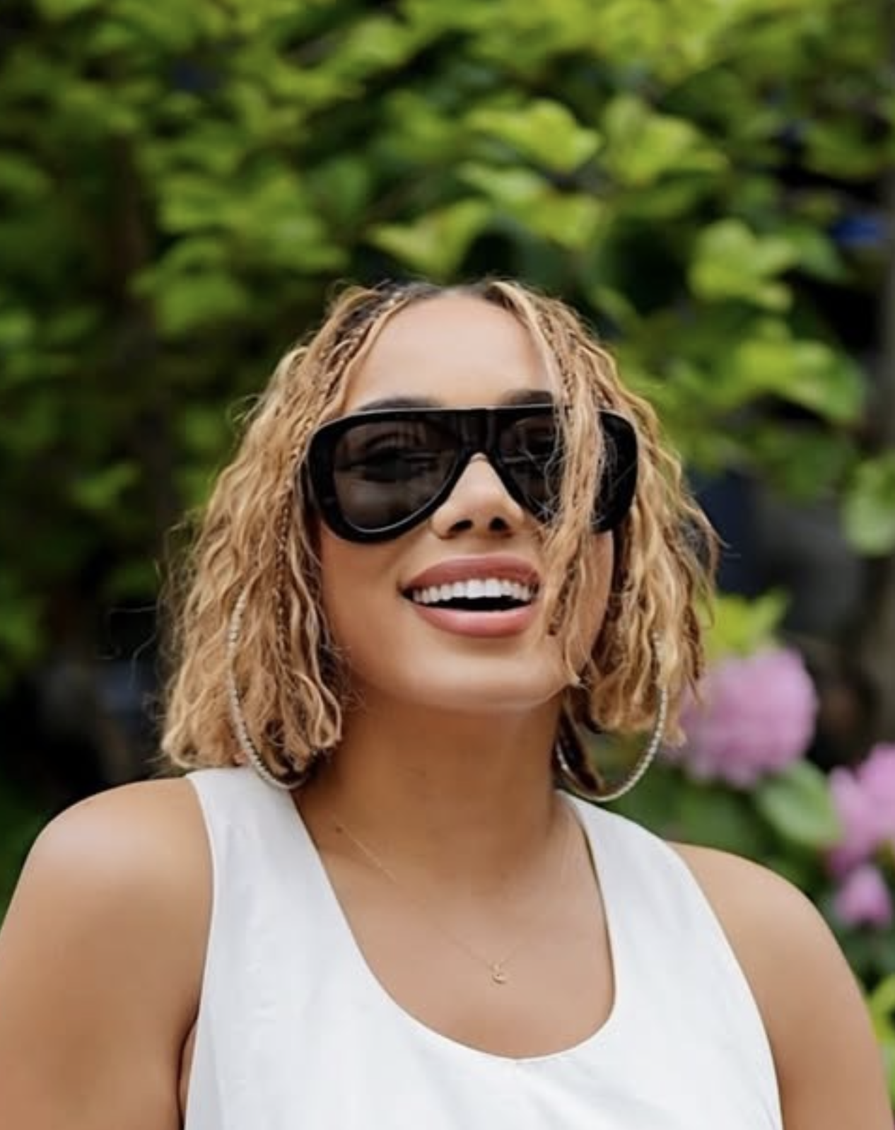 Alicia with a braided bob