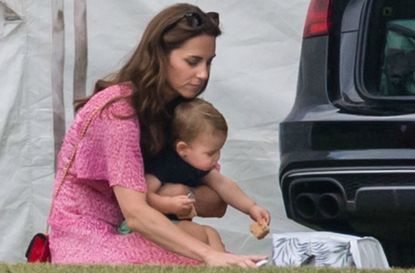 Prince Louis stealing Kate’s sunglasses