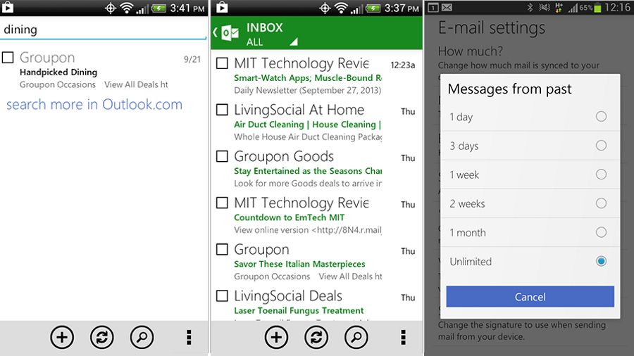 Outlook.com app for Android gets out of office replies | TechRadar