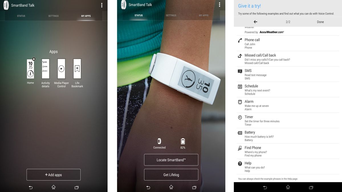 Interface and fitness Sony SmartBand Talk review Page 2 TechRadar