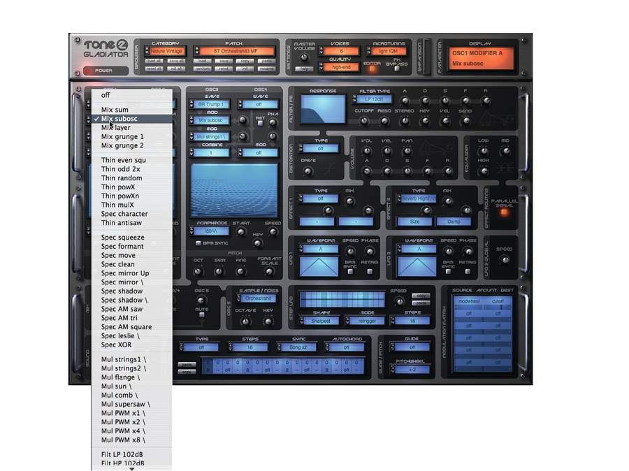 You can modulate the oscillators in myriad ways.