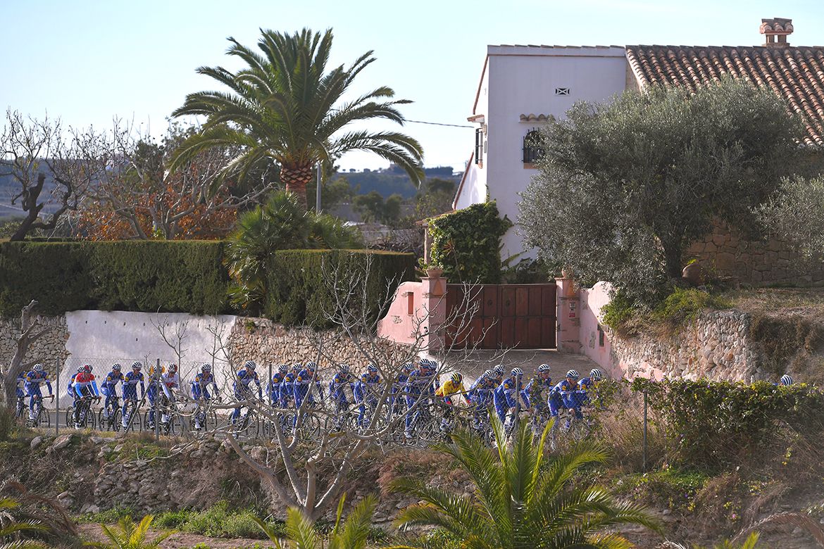 The Quick-Step Floors team out on a ride
