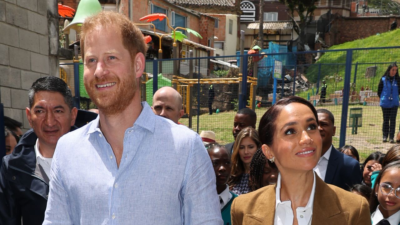 Prince Harry and Meghan, Duchess of Sussex, in Bogota, Colombia on August 16, 2024.