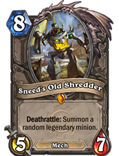 Sneed's old shredder