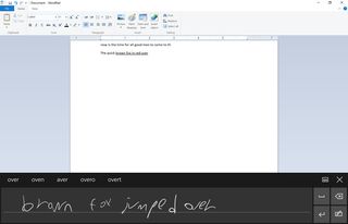 Windows 10 Handwriting Keyboard