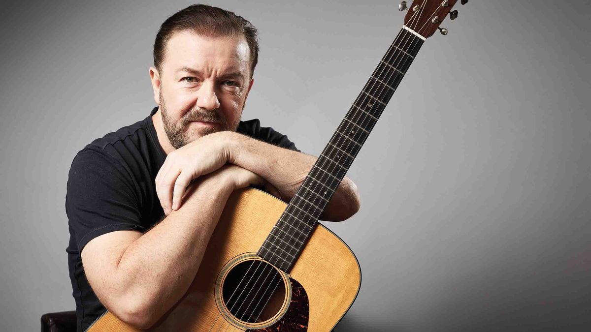 Ricky Gervais on guitar playing and his real Life On The Road | MusicRadar