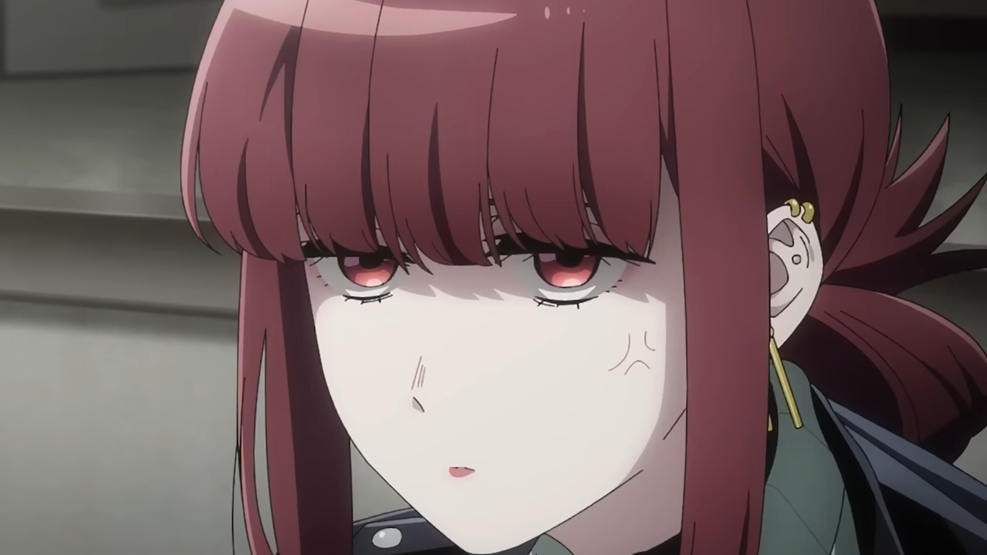Smoking Behind the Supermarket With You character smoking a cigarette with an angry expression