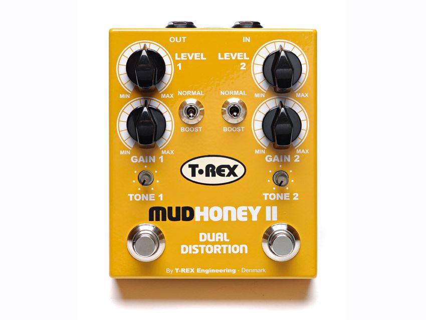 The Mudhoney II has two of each control allowing you to craft two distinct channels of overdrive.