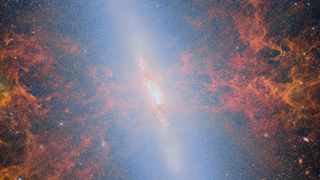 an image of the cigar galaxy