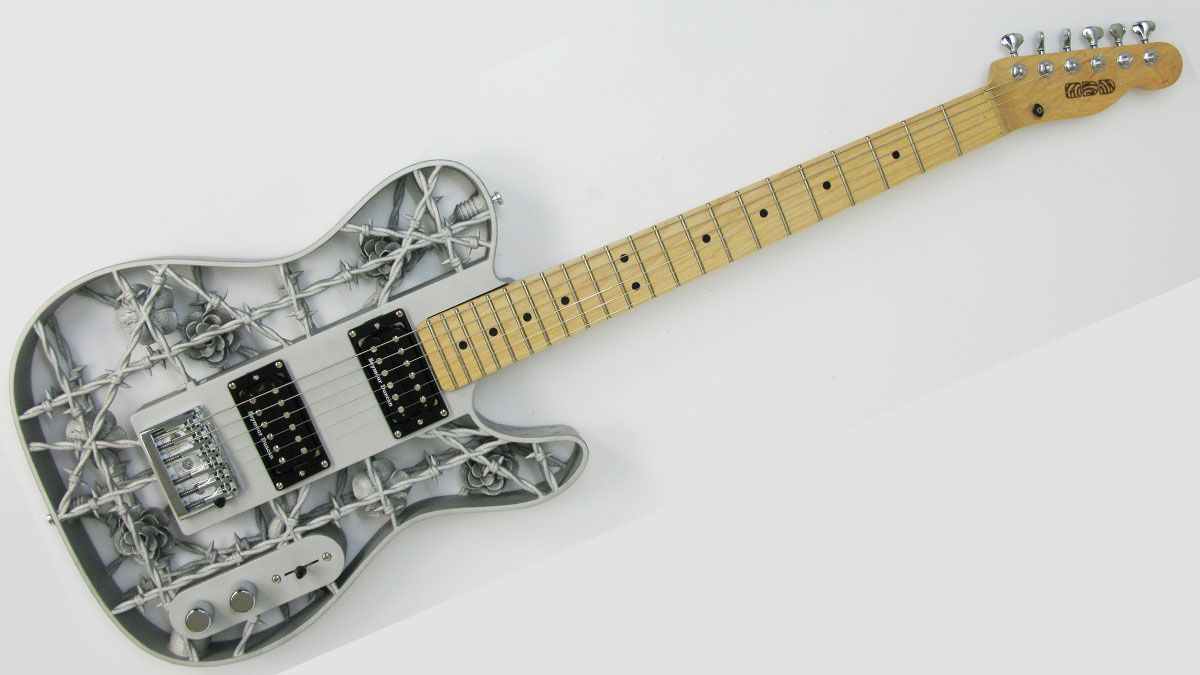The world's first 3Dprinted aluminium guitar has arrived and its name