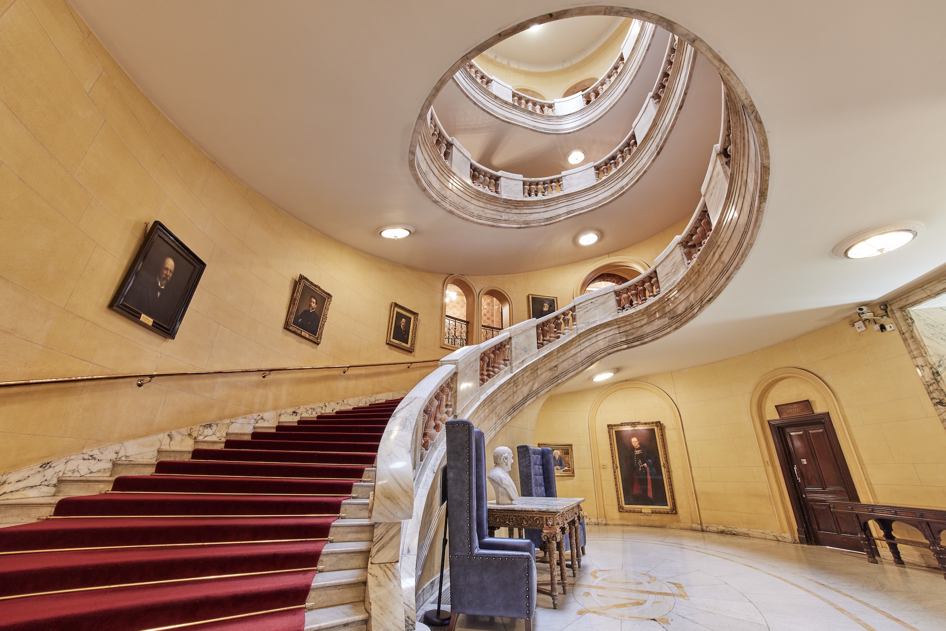 winding stairs in The Clermont