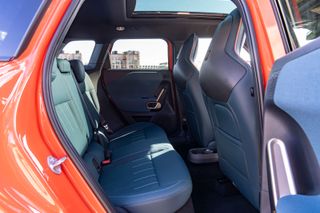 The back seats of the Mini Aceman EV