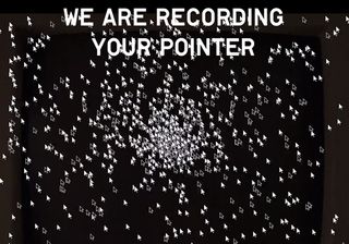 The interactive music video records the movement of your cursor and adds it to all the rest