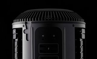 In a twist of genius, the Mac Pro's super-fast components are arranged in a circle around a central cooling chamber