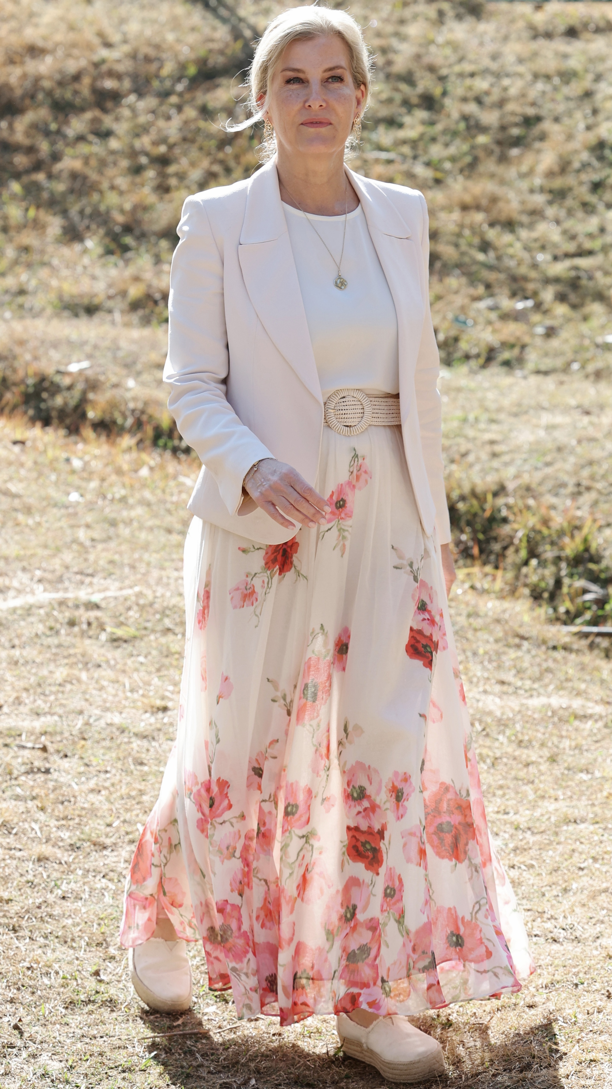 Sophie, Duchess of Edinburgh tours the National Botanic Garden during an official visit to Nepal on February 06, 2025