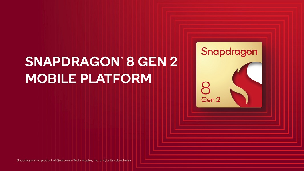 Qualcomm'un Snapdragon 8 Gen 2 mobil platformu.