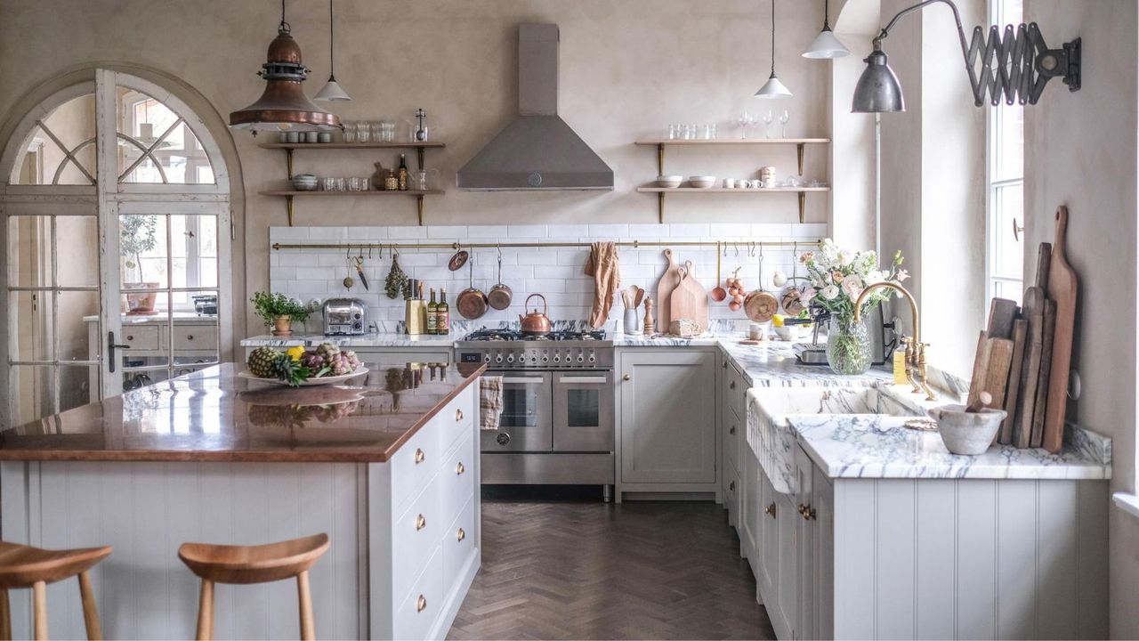 Open plan kitchen designed by deVOL