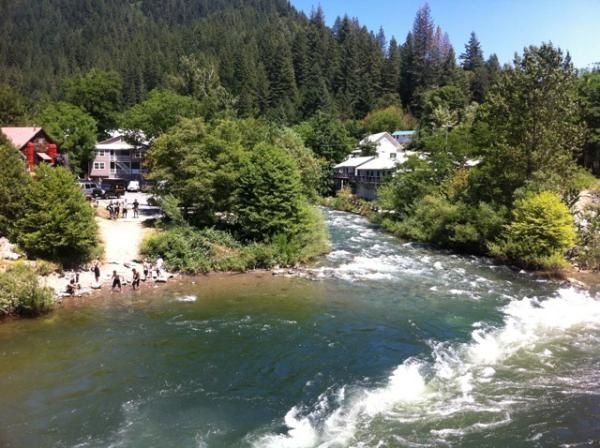 Having a cool down in the river.