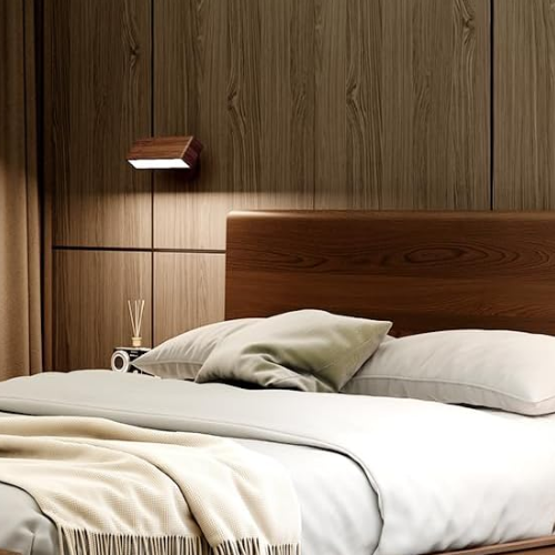 Detarzinled Wall Sconces Rechargeable,wireless Wall Lights Indoor,wall Mounted Lamp With Touch Control Dim 360&amp;deg;rotation, Cordless Stick on Wall Light for Bedroom Reading Bedside Living Room(1 Pack)