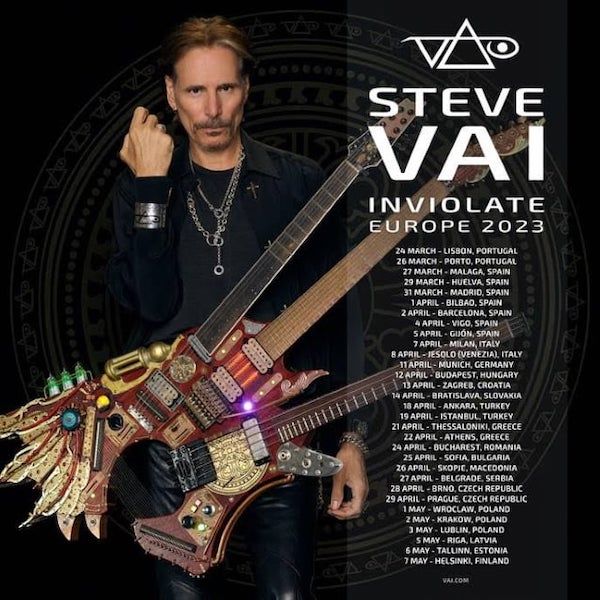 Steve Vai announces lengthy European tour Louder